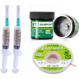 Smnr Bst Krem Lehim 183°C Noclean SN63/PB37 50G Lehim Toplama CP-3015 Emme Teli 3,0mm 4lü Set