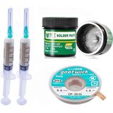Smnr Bst Krem Lehim 183°C Noclean SN63/PB37 50G Lehim Toplama CP-3515 Emme Teli 3,5mm 4lü Set