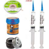 Smnr Krem Lehim Mchanc 138°C 42GR Havya Uç Temizleyici Flux Lehim Toplama Cp-1,5mm Lehim Emme Teli SETI01