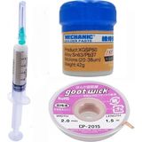 Smnr Krem Lehim Solder Paste 183°C Noclean SN63/PB37 42G Flux Lehim Toplama CP-2015 Lehim Emme Teli 2 mm