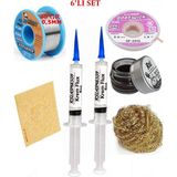 Smnr Lehim Seti 40G 0,5mm Lehim Teli Cp-2,0mm Fitil RSIASM559 Krem Flux Havya Ucu Temizleyici Seti TK259