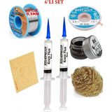 Smnr Lehim Seti 40G 0,5mm Lehim Teli Cp-2,5mm Fitil RSIASM559 Krem Flux Havya Ucu Temizleyici Seti TK274