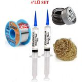 Smnr Lehim Seti 40G 0,5mm Lehim Teli RSIASM559 Krem Flux Havya Ucu Temizleyici Seti TK301