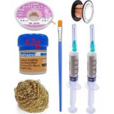 Smnr Lehimleme Seti Mechanic Krem Lehim Solder Paste 183°C Noclean 42G Lehim Toplama CP-2015 Emme Teli 2 0mm ST05