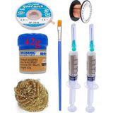 Smnr Lehimleme Seti Mechanic Krem Lehim Solder Paste 183°C Noclean 42G Lehim Toplama CP-2515 Emme Teli 2,5mm ST05