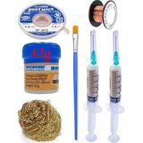 Smnr Lehimleme Seti Mechanic Krem Lehim Solder Paste 183°C Noclean 42G Lehim Toplama CP-3015 Emme Teli 3,0mm ST02