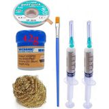 Smnr Lehimleme Seti Mechanic Krem Lehim Solder Paste 183°C Noclean 42G Lehim Toplama CP-3515 Emme Teli 3,5mm ST02