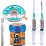 Smnr Mechanic Krem Lehim 138°C Noclean 42G Lehim Emme Temizleme Teli 3,5 mm ve Metal Spatula SETI02