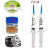 Smnr Mechanic Krem Lehim 183°C 42GR Havya Uc Temizleyici Flux Lehim Toplama Cp-1,5mm Lehim Emme Teli SETI01