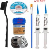 Smnr Mechanic Krem Lehim 183°C 42GR Havya Uc Temizleyici Flux Lehim Toplama Cp-2,5mm Lehim Emme Teli 2fırça SETI05