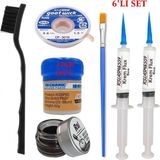 Smnr Mechanic Krem Lehim 183°C 42GR Havya Uc Temizleyici Flux Lehim Toplama Cp-3,0mm Lehim Emme Teli 2fırça SETI05