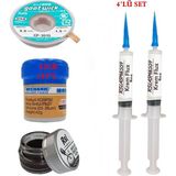 Smnr Mechanic Krem Lehim 183°C 42GR Havya Uc Temizleyici Flux Lehim Toplama Cp-3,5mm Lehim Emme Teli SETI01