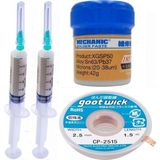 Smnr Mechanic Krem Lehim 183°C Noclean SN63 - PB37 42G Lehim Toplama CP-2515 Emme Teli 2 5mm 4lü Set - *