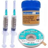 Smnr Mechanic Krem Lehim 183°C Noclean SN63 - PB37 42G Lehim Toplama CP-3515 Emme Teli 3 5mm 4lü Set - *