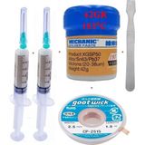 Smnr Mechanic Krem Lehim 183°C SN63/PB37 42G Lehim Toplama CP-2515 Emme Teli 2,5mm ve Metal Spatula Seti ST03