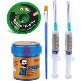 Smnr Mechanic Krem Macun Lehim Solder Paste 42 gr 138C Flux, 2uul 2015 Lehim Emme Temizleme Teli 2,0 mm Lehim ST10