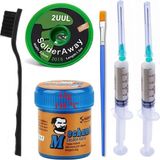 Smnr Mechanic Krem Macun Lehim Solder Paste 42 gr 138C Flux, 2uul 2015 Lehim Emme Temizleme Teli 2,0 mm Lehim ST15