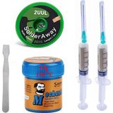 Smnr Mechanic Krem Macun Lehim Solder Paste 42 gr 138C Flux, 2uul 2015 Lehim Emme Temizleme Teli 2,0 mm Lehim ST21