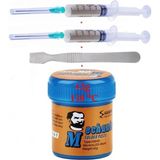 Smnr Mechanic Solder Paste 42GR 138C Lehim Toplama Flux ve Metal Düz Uçlu Açma Spatula SET10
