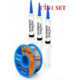Smnr Mechnic Lehim Teli 40 G 0,5 mm RSLASM8559 Krem Flux 5 cc 3’lü Yardımcı Lehim Seti ST34