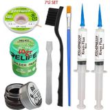Smnr Relıfe RL-402 Krem Lehim 183°C 40GR Havya Uc Temizleyici Flux Lehim Toplama Cp-1,5mm Emme Teli Fırça Yedili SET01