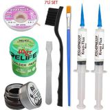 Smnr Relıfe RL-402 Krem Lehim 183°C 40GR Havya Uc Temizleyici Flux Lehim Toplama Cp-2,0mm Emme Teli Fırça Yedili SET03