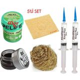 Smnr Relıfe RL-402 Krem Lehim 183°C 40GR Havya Uc Temizleyici Kremi Seti Flux Lehim Toplama Vs Seti TK03