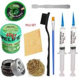 Smnr Relıfe RL-402 Krem Lehim 183°C 40GR Havya Uc Temizleyici Seti Flux Lehim Toplama 2uul-2,0mm Emme Teli Fırça SET04