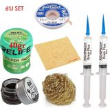 Smnr Relıfe RL-402 Krem Lehim 183°C 40GR Havya Uc Temizleyici Seti Flux Lehim Toplama Cp-3,0mm Emme Teli Vs SET04