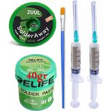 Smnr Relıfe RL-402/ Krem Macun Lehim Paste 183°C 40G Flux Lehim Toplama ve 2uul 2015 Emme Teli 2,0mm Lehim SETI09