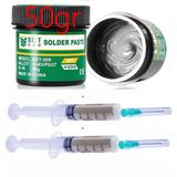Smnr Solder Krem Lehim Best 50G Sıvı Lehim ve Flux Lehim Toplama Seti 2in1