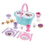 Smoby, 312506, Gabby's Doll House Piknik Sepeti, Aksesuarlı, Özel Motifli, 2 Parçalı, Kapak, Kompakt Tasarım