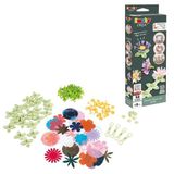 Smoby, 350411, Çiçekli Yaratıcılık Seti, 32 Adet Doku, 16 Adet Pistil, 16 Adet Çiçek Sapı, 16 Özel Çiçekli Tasarım, Dekoratif Obje Yapımı