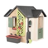 Smoby, 810408, Life Garden House Oyun Evi, Yarım Kapı ve Panjurlu Tasarım, Aksesuarlı, Sulama Hazneli, Kuş Yemliği Takılabilen Panel, UV Işını Korumalı