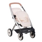 Smoby Maxi-Cosi - İkiz bebek arabası, taklit oyuncak, 42 cm'ye kadar 2 bebek için, sessiz ve çok yönlü tekerlekler, 3 yaşından itibaren - İspanya'da üretilmiştir