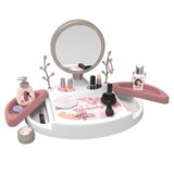 Smoby - My Beauty Center – Aynalı makyaj masası, makyaj, saç modelleri ve tırnaklar için 15 aksesuar (sahte kozmetik) – geri dönüştürülmüş malzeme, 3 yaşından büyük çocuklar için