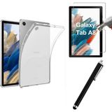 Smody Samsung Galaxy Tab A8 Lte SM-X207 Silikon Kılıf +Temperli Cam + Kalem