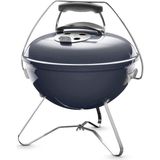 Smokey Joe Premium Kömür Mangalı, Ø 37 cm Izgara Yüzeyi, Pratik Taşıma Saplı, Porselen Emaye Kapak ve Kazan – Slate Blue (1126804) - 0,01 g