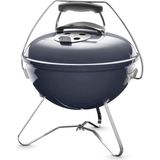 Smokey Joe Premium Kömür Mangalı, Ø 37 cm Izgara Yüzeyi, Taşınabilir Barbekü Mangalı, Pratik Taşıma Saplı, Porselen Emaye Kapak ve Kazan – Ardıç Mavis - 318-Kahve