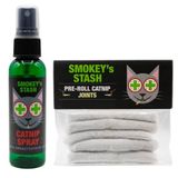 Smokey's Stash Kedi Nanesi Spreyi 2 oz Kedi Nipli Şişe Doldurulmuş Önceden Rulo Eklemler Kediler için - Paket başına 5 Eklem
