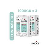 SMOOL 3 X 1000 G. Ingiliz Karbonatı (3X1000 GR) Içilebilir Katkısız Yenilebilir Gıda Tipi Food Grade
