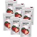 SMOOL Freeze Dried Çilek 6'lı Set 90 gr Katkı Maddesi İçermeyen Doğal Atıştırmalık (Dondurularak Kurutulmuş)