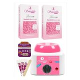 smoothly 2 Ad.250gr Soyulabilen Boncuk Ağda Ağda Isıtıcı Makine+ Karınca Yumurta Yağı Losyonu + 4 Spatula