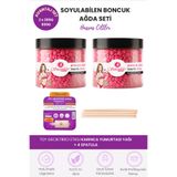 Smoothly 2 Adet Pudralı Soyulabilen Boncuk Ağda 600g+ Karınca Yumurta Yağ + 4 Spatula - Yedek Set