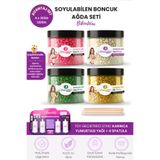 Smoothly 4 Adet Mix Soyulabilen Boncuk Ağda 1200g+ Karınca Yumurta Yağ + 4 Spatula | Yedek Boncuk Set