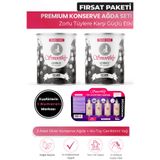 Smoothly Konserve Ağda Fırsat Seti 800g x 2 Adet Silver Konserve Ağda + 4lü Karınca Yumurtası Yağı