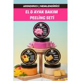 Smoothly Manikür Pedikür Peeling Seti | Lotus Çiçeği + Mango Şeftali + Bisküvi Aromalı Peeling 200ml X 3 Adet