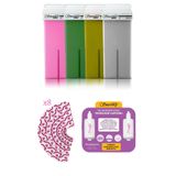 Smoothly Rengarenk Mix Çeşit Sir Ağda Profesyonel Salon Ağdası 4'lü Set 400ml