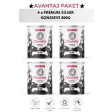 Smoothly Silver Konserve Sir Ağda Avantaj Seti 4 x Premium Silver Konserve Ağda 800g