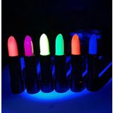 SMR-D050-6 Karanlıkta Parlayan Yanan UV Neon Ruj Yüz Boyama 6 Adet 6 Renk